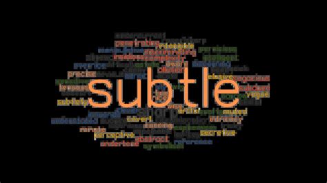 subtlety synonym|Subtlety synonyms .